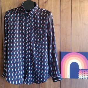 EUC FOREVER 21 BUTTON UP